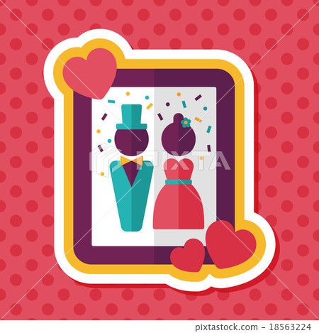 wedding photo flat icon with long shadow,eps10 wedding photo flat icon with long shadow,eps10 18563224