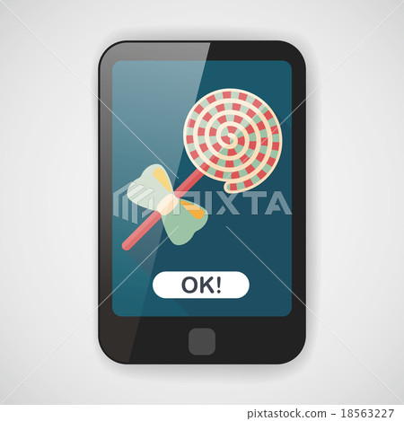 lollipop flat icon with long shadow,eps10 lollipop flat icon with long shadow,eps10 18563227