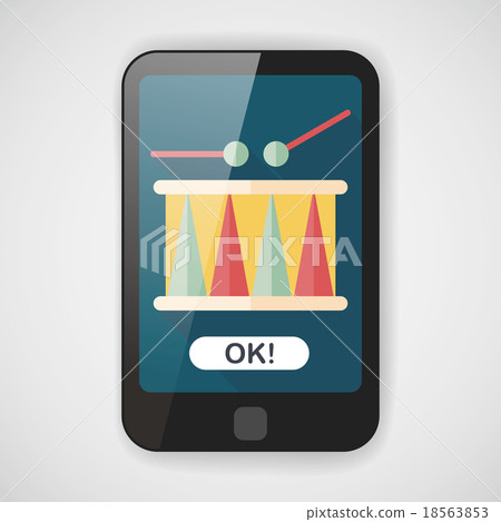 drum flat icon with long shadow,eps10 drum flat icon with long shadow,eps10 18563853