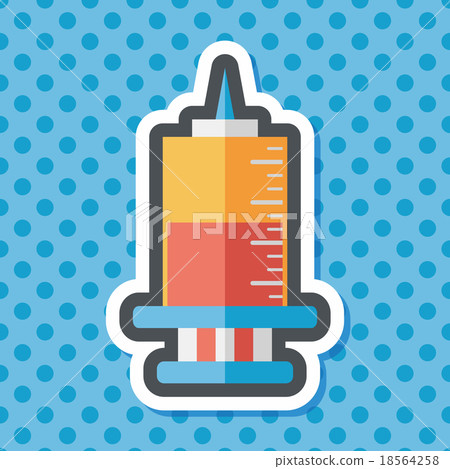 syringe flat icon with long shadow,eps10 syringe flat icon with long shadow,eps10 18564258