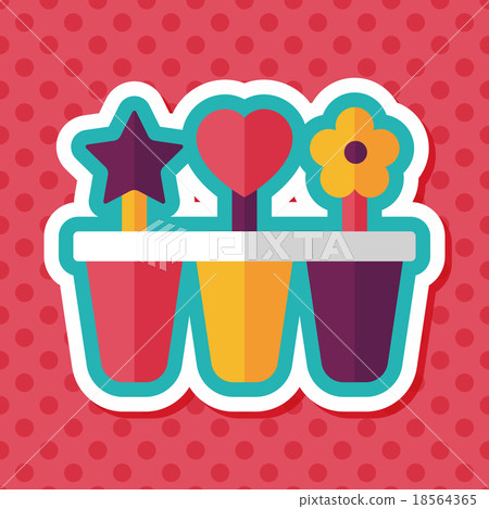 kitchenware ice maker flat icon with long shadow,eps10 18564365