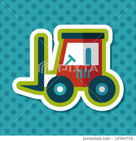 Transportation moving truck flat icon with long shadow,eps10 Transportation moving truck flat icon with long shadow,eps10 18564758