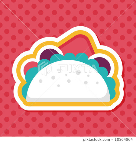 sandwich flat icon with long shadow,eps10 sandwich flat icon with long shadow,eps10 18564864