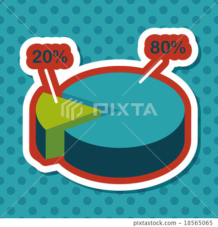 business chart flat icon with long shadow,eps10 18565065