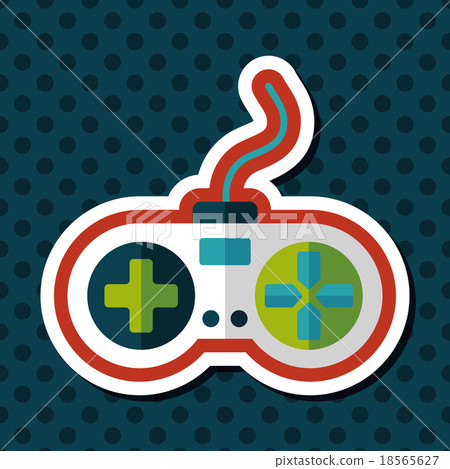 joystick flat icon with long shadow,eps10 joystick flat icon with long shadow,eps10 18565627