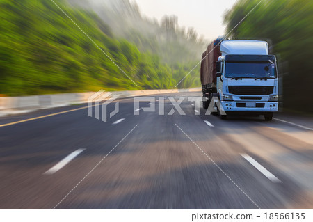 Truck on Highway Truck on Highway 18566135