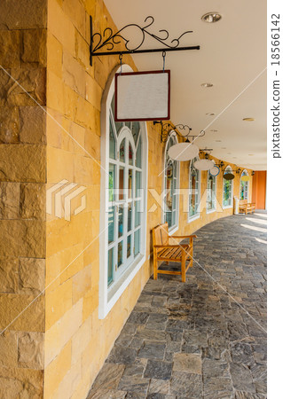 Corner in town Corner in town 18566142