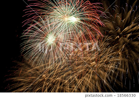 Colorful fireworks on a night sky background. 18566330