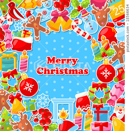 Merry Christmas Greeting Card 18566634