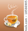 Cup of tea with tea bag 18566905