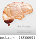 Creative brain Idea concept background 18566951