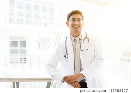 Asian Indian medical doctor at hospital 18568127