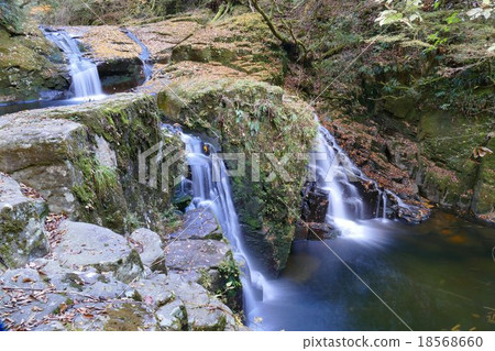 [Akame 48 Waterfall Valley Cargo Falls] Nagasaka, Akame Town, Nabari City, Mie Prefecture 18568660