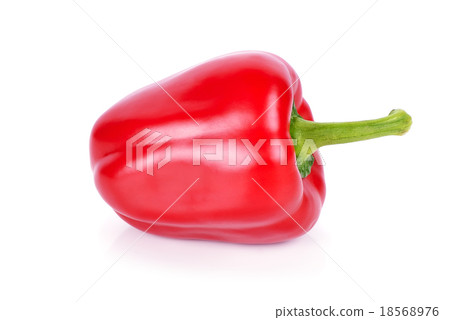 Red paprika isolated on white background 18568976