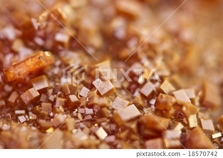 Crystals Vanadinite. Macro. Extreme closeup Crystals Vanadinite. Macro. Extreme closeup 18570742