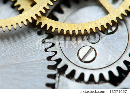 Metallic Background with metal cogwheels 18571067
