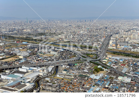 Aerial view of Matsubara Junction 18571796