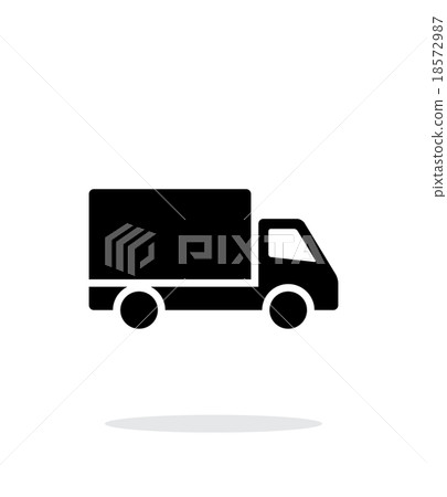 Truck simple icon on white background. 18572987