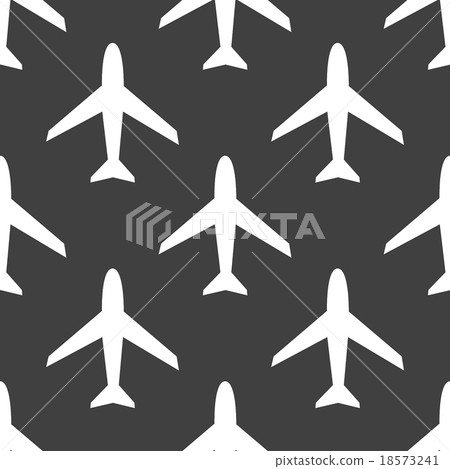 Plane web icon. flat design. Seamless pattern. Plane web icon. flat design. Seamless pattern. 18573241