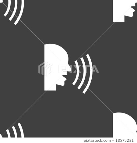 talking web icon. flat design. Seamless pattern. talking web icon. flat design. Seamless pattern. 18573281