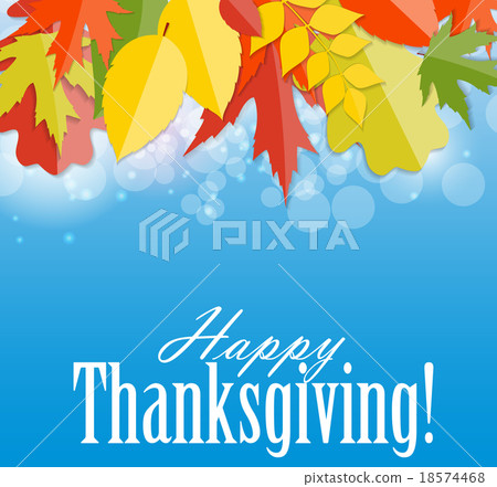 Happy Thanksgiving Day Background with Shiny Happy Thanksgiving Day Background with Shiny 18574468