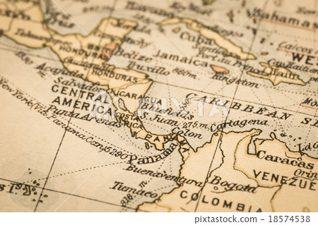 Old Map Panama 18574538