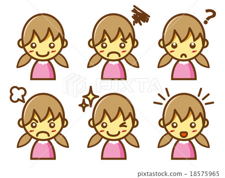 Child illustration cute expression - Stock Illustration [18575965] - PIXTA