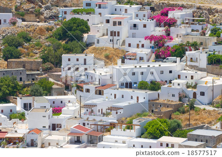 Lindos with the castle above 18577517
