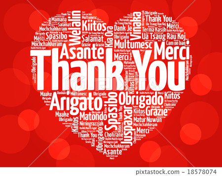 Thank You Illustration Word Cloud In Different Languages Stock Photo Alamy