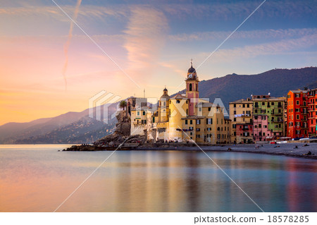 Beautiful Small Mediterranean Town at the sunrise Beautiful Small Mediterranean Town at the sunrise 18578285