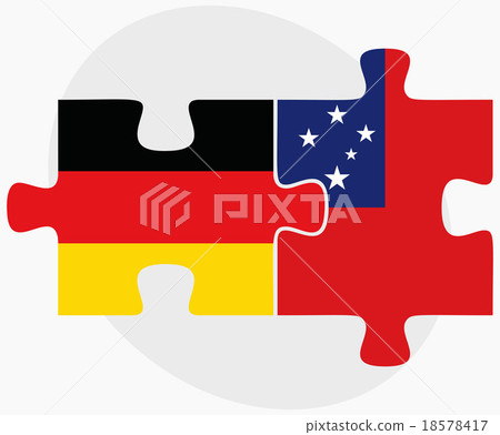 Germany and Samoa Flags in puzzle 18578417