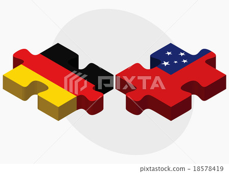 Germany and Samoa Flags in puzzle 18578419