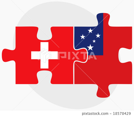 Switzerland and Samoa Flags 18578429