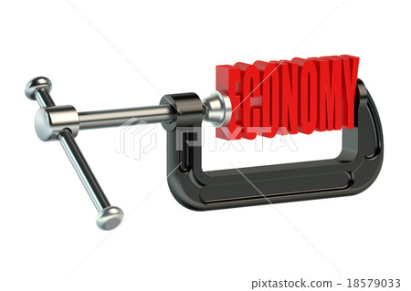 economy concept in clamp economy concept in clamp 18579033
