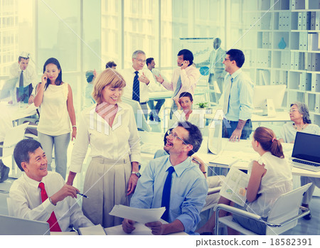 Group of Business People Meeting Office Workshop Concept Group of Business People Meeting Office Workshop Concept 18582391