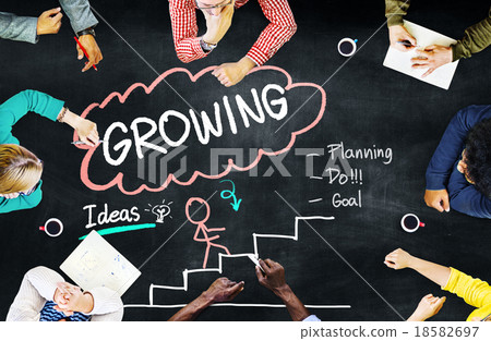 Growing Growth Mission Success Opportunity Concept 18582697