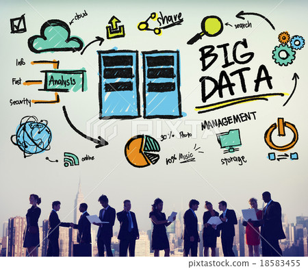 Big Data Storage Online Technology Database Concept 18583455
