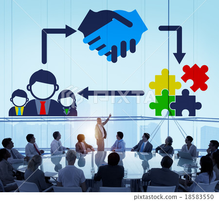 Partnership Team Corporate Collaboration Connection Concept 18583550