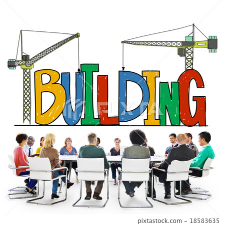 Building Business Strategy Stability Success Concept 18583635