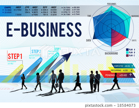 E-Business Global Business Digital Marketing Concept 18584073
