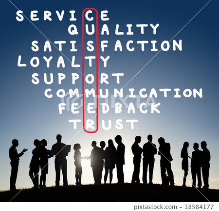 Customer Service Quality Satisfaction Crossword Puzzle Concept Customer Service Quality Satisfaction Crossword Puzzle Concept 18584177