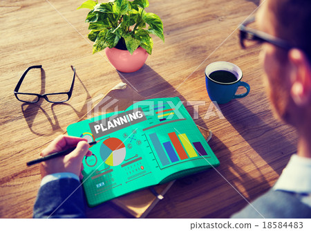 Planning Bar Graph Data Development Plan Strategy Concept 18584483