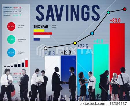 Savings Finance Income Profit Money Economic Concept 18584587