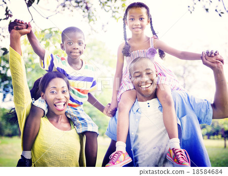 African Family Happiness Holiday Vacation Activity Concept African Family Happiness Holiday Vacation Activity Concept 18584684