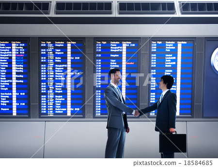 Businessmen Airport Business Commitment Deal Concept Businessmen Airport Business Commitment Deal Concept 18584685