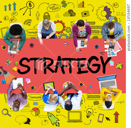 Strategy Online Social Media Networking Marketing Concept Strategy Online Social Media Networking Marketing Concept 18584697
