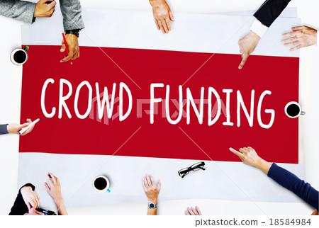 Crowd Funding Contribution Donate Fundriser Concept Crowd Funding Contribution Donate Fundriser Concept 18584984