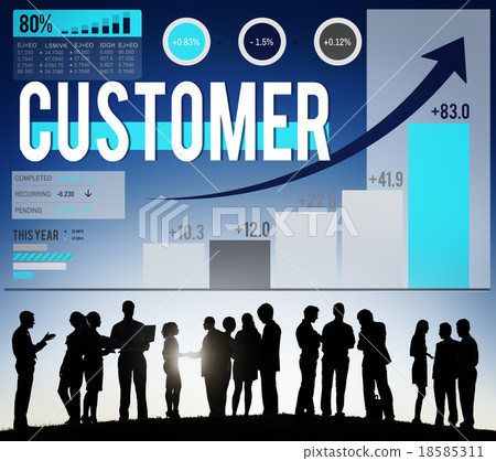 Customer Client Consumer Satisfaction Service Loyalty Concept 18585311
