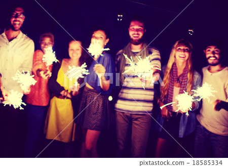 Diverse Ethnic Friendship Party Leisure Happiness Concept 18585334