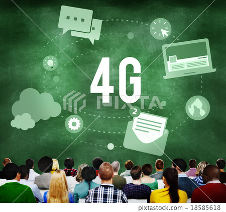 4G Telecommunication Connection Networking Mobility Concept 18585618